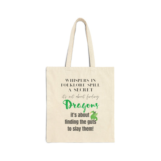 Dragon Slayer Cotton Tote Bag